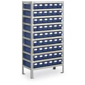 Szafy i regały magazynowe - B2B Partner regał z pojemnikami z tworzywa sztucznego 555037 - miniaturka - grafika 1