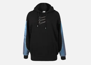 Nike damska bluza z kapturem czarna oversize DD5133-010 r. S - Bluzy damskie - miniaturka - grafika 1