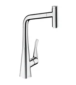 Baterie kuchenne - Hansgrohe M71 - Bateria zlewozmywakowa Metris Select z wyciąganą wylewką, sBox,  EcoSmart, chrom 73807000 - miniaturka - grafika 1
