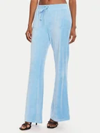 Spodnie sportowe damskie - Juicy Couture Spodnie dresowe Caisa JCSEBJ008 Niebieski Slim Fit - miniaturka - grafika 1