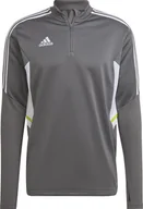 Bluzy męskie - Bluza męska adidas Condivo 22 Training 1/2 zip szaro-biała HD2312-2XL - miniaturka - grafika 1