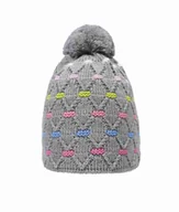 Czapki damskie - Czapka dziewczęca, szara, pompon, Döll - miniaturka - grafika 1