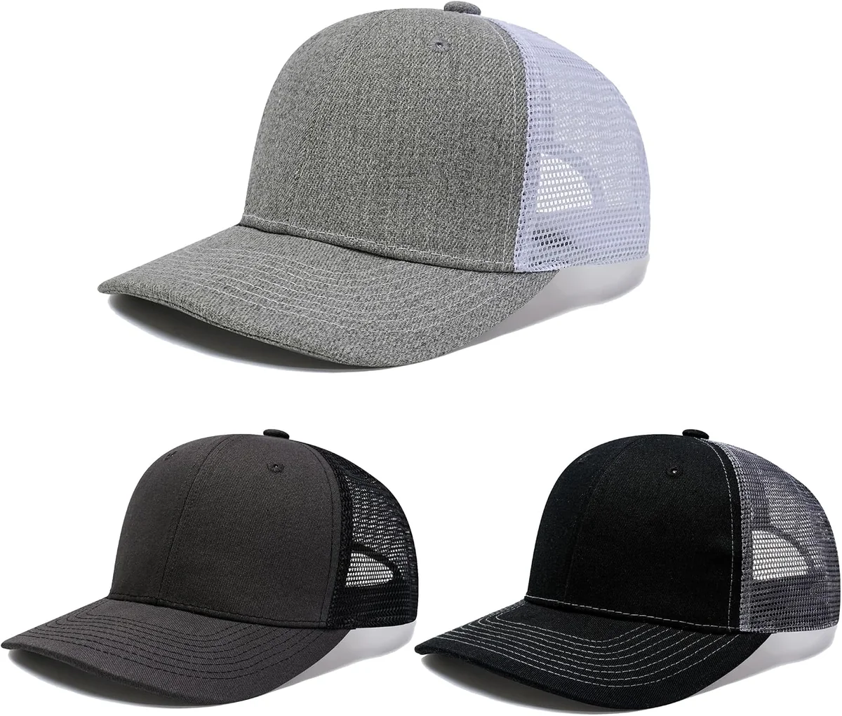 CZAPKA BASEBALLOWA TRUCKER DLA MĘŻCZYZN 2 SZTUKI POLIESTER BAWEŁNA