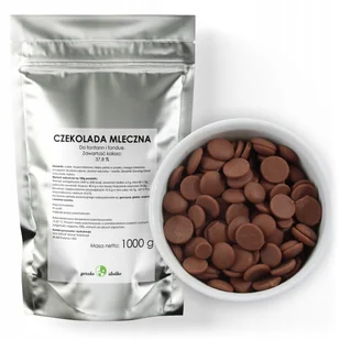 Czekolada Mleczna Małe Kaletki 37% Kakao 1Kg - Słodkie kremy i masła - miniaturka - grafika 1