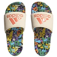 Klapki i japonki damskie - Klapki adidas Adilette Comfort W HQ7080 wielokolorowe - miniaturka - grafika 1