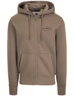 Bluza PIT BULL SAMPSON brązowa (taupe) rozpinana kaptur-M - Bluzy męskie - miniaturka - grafika 1