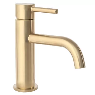 Rea Bateria umywalkowa Lungo Gold szczotkowana wysoka B4526 - Baterie umywalkowe - miniaturka - grafika 3