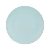 Talerze - Orion Talerz deserowy płaski płytki ceramiczny pastelowy zielony relief 21 cm O-128441 + O-128441 - miniaturka - grafika 1