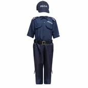 Stroje karnawałowe - Strój polski policjant 4 el. - 140 - miniaturka - grafika 1