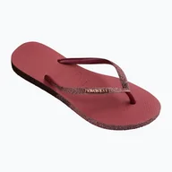 Klapki i japonki damskie - Japonki damskie Havaianas Slim Sparkle II pau brasil - miniaturka - grafika 1