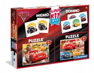 Puzzle - Clementoni, Auta 3, gry planszowe, zestaw Memo, Domino, Puzzle - miniaturka - grafika 1