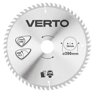 VERTO Tarcza do pilarki, widiowa, 200 x 30 mm, 60 zębów - Akcesoria do elektronarzędzi - miniaturka - grafika 1