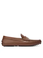 Mokasyny męskie - BOSS Mokasyny Driver Mocc 50545089 Brązowy - miniaturka - grafika 1