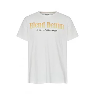 Koszulki męskie - Blend Męski T-shirt T-shirt, 110602/Snow biały, S, 110602/Snow White, S - grafika 1