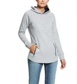 Kurtki jeździeckie - ARIAT Bluza damska z kapturem 3D LOGO SS20 - heather grey - miniaturka - grafika 1