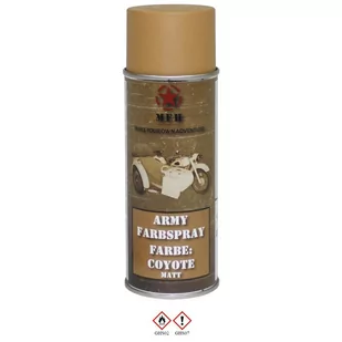 Farba wojskowa w sprayu MFH NATO Coyote Mat 400 ml (27375I) - Odzież taktyczna i umundurowanie - miniaturka - grafika 1
