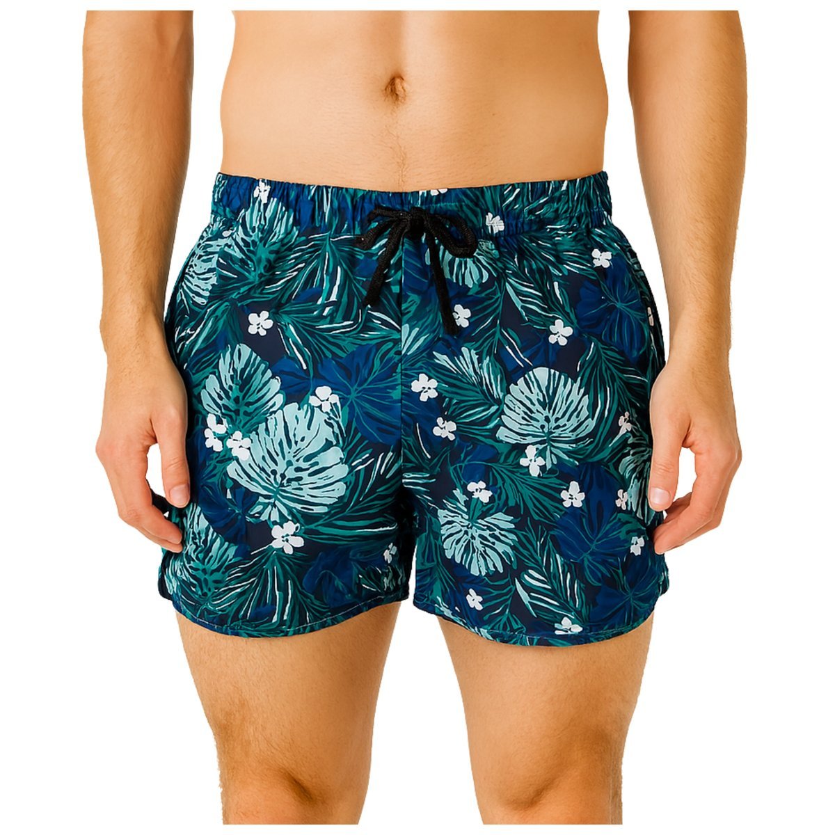 Spodenki Plażowe Szorty Młodzieżowe Męskie Hawajskie Kąpielówki Lycra XL