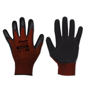 Rękawice robocze - Bradas - Rękawice ochronne  FLASH GRIP RED, rozmiar 7 para - miniaturka - grafika 1