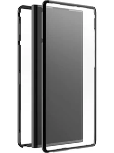 Black Rock - Etui 360 stopni Glass Case pasuje do Samsung Galaxy S22 Ultra 5G I etui na telefon komórkowy, zamknięcie magnetyczne, przezroczysty, pokrowiec (przezroczysty z czarną ramką) - Etui i futerały do telefonów - miniaturka - grafika 1