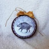 Bombki - Bombka Dzik - miniaturka - grafika 1