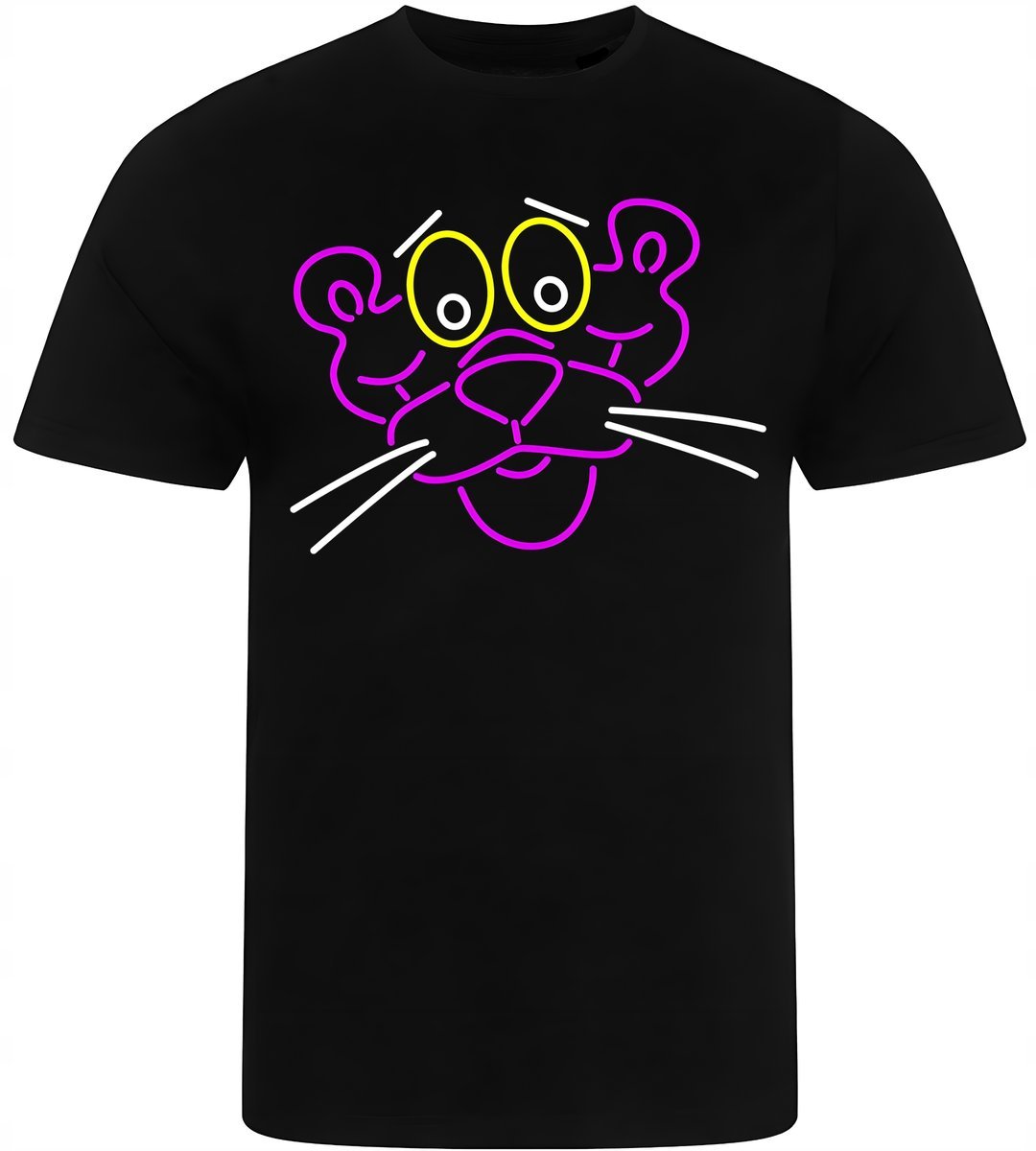 KOSZULKA MĘSKA NADRUK SMIESZNA RÓŻOWA PANTERA PREZENT PREMIUM XXL