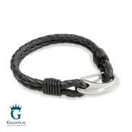 Bransolety męskie - Galante Bransoletka męska skórzana B-05 - miniaturka - grafika 1