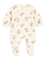 Śpiochy dla niemowląt - COOL CLUB Śpioszki w kolorze kremowym - miniaturka - grafika 1