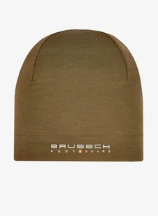 Czapka termoaktywna Brubeck Active Wool Hat - khaki - Czapki damskie - miniaturka - grafika 1
