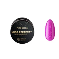 Żele do paznokci - Żel budujący Boska Nails Miss Perfect Pink Disco, 15 ml - miniaturka - grafika 1