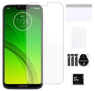 Szkło hybrydowe do MOTOROLA MOTO G7 POWER ochrona na ekran mocne cienkie 9H - Szkła hartowane na telefon - miniaturka - grafika 1