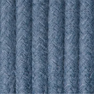 Ciemnoniebieski kabel w oplocie bawełnianym B11 szafirowe niebo dwużyłowy 2x0.75 Kolorowe Kable - Przewody elektryczne - miniaturka - grafika 1