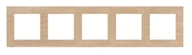 Klawisze i ramki - Kontakt Simon Ramka pięciokrotna Nature Simon 55 - dąb jasny - miniaturka - grafika 1