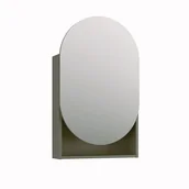 Szafki łazienkowe - Szafka łazienkowa lustrzana MOSS 50 cm szaro-zielony półmat - miniaturka - grafika 1