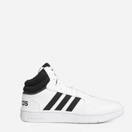Półbuty męskie - Trzewiki męskie wysokie sznurowane Adidas Hoops 3.0 Mid GW3019 41.5 Białe (4064053694094) - miniaturka - grafika 1