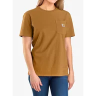Koszulki sportowe damskie - Koszulka bawełniana damska Carhartt Workwear Pocket S/S T-Shirt - miniaturka - grafika 1