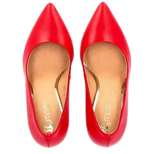 Eleganckie szpilki - TYMOTEO P1007 CZERWONE - Czółenka - miniaturka - grafika 10