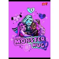Zeszyty szkolne - Unipap zeszyt okładka laminowana A5, 16 kartek, krata Monster High - miniaturka - grafika 1
