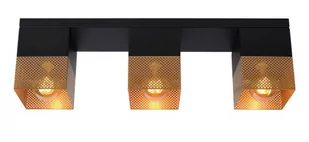 Lucide RENATE Złoty mat | Czarny 3xE27 Lampa sufitowa 21123/03/02 21123/03/02 - Lampy sufitowe - miniaturka - grafika 1