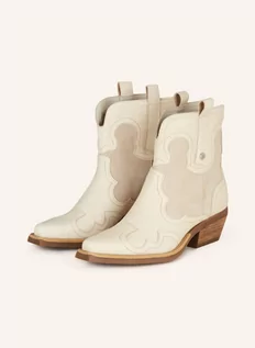 Kozaki damskie - Steve Madden Kowbojki Waynoa beige - grafika 1