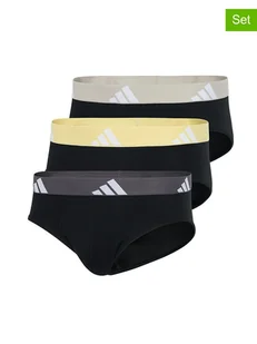 adidas Slipy (3 pary) w kolorze czarnym - Majtki męskie - miniaturka - grafika 1