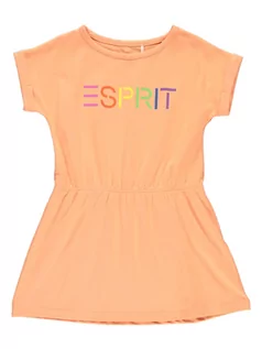 Sukienki i spódniczki dla dziewczynek - ESPRIT Sukienka w kolorze pomarańczowym - grafika 1