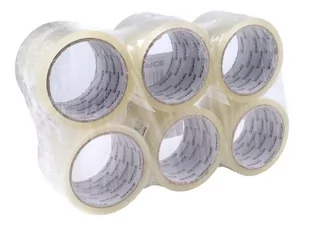Taśma pakowa transparentna 72mm x 60y (6szt) - Office - Taśmy klejące - miniaturka - grafika 1