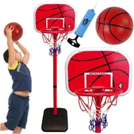 Zabawki i gry sportowe - Kosz do Koszykówki Tablica do Koszykówki Regulowany Zestaw z Piłką do 160cm - miniaturka - grafika 1