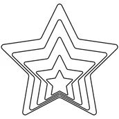 Formy do ciast - Wykrawacz foremka do ciastek pierników GWIAZDA 5x 124979 - miniaturka - grafika 1