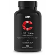 Witaminy i minerały - KFD Caffeine - 100 kapsułek Kofeina bezwodna - 200 mg w 1 kapsułce energia - miniaturka - grafika 1