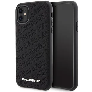 Etui Karl Lagerfeld KLHCN61PQKPMK Apple iPhone XR / 11 hardcase Quilted K Pattern czarny/black - Etui i futerały do telefonów - miniaturka - grafika 1