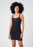 Sukienki - WRANGLER CAMI DRESS BLACK W9R1DG100 XS - miniaturka - grafika 1