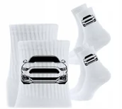 Skarpetki męskie - 3x Skarpetki Urodziny Prezent Skarpety dla kierowcy auta MUSTANG FORD - miniaturka - grafika 1