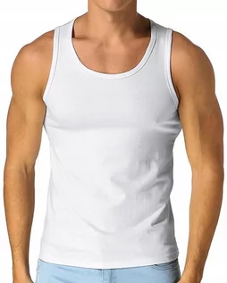 Koszulki męskie - XL/8, Podkoszulka męska bawełniana gładka biała - inna - grafika 1