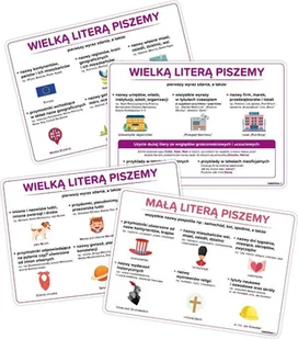 Plansze edukacyjne - zasady pisowni - Kolorowanki, wyklejanki - miniaturka - grafika 1